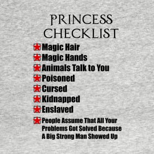 Princess Bucky Checklist T-Shirt